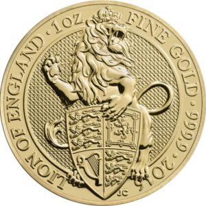 Gold Capital|2016 1oz 24K Gold UK Queen’s Beast ‘Lion of England’