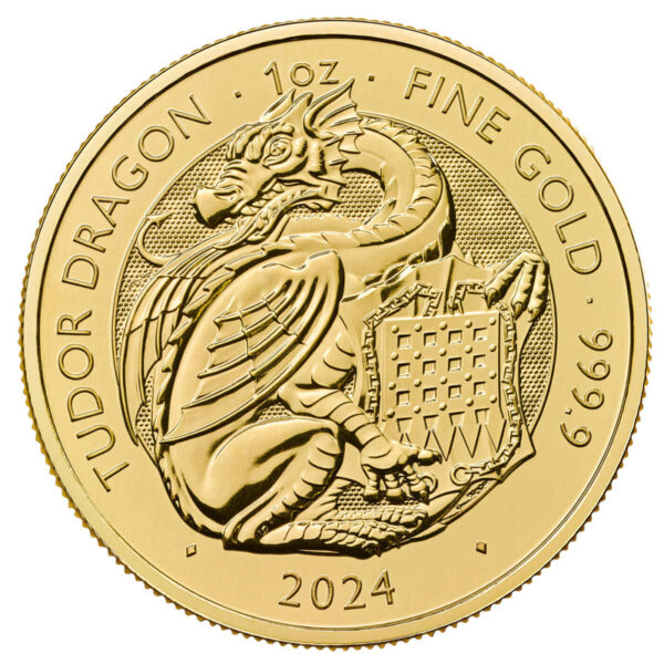 2024 Tudor Beast Tudor Dragon 1oz Gold Coin