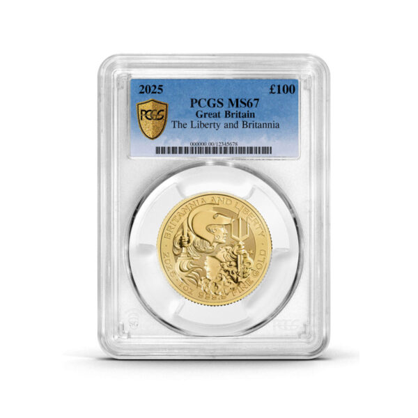 2025 Britannia and Liberty 1oz Gold Coin MS67