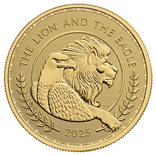 2025 Lion and Eagle 1oz Gold Coin