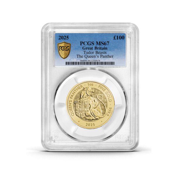 2025 Tudor Beast Queen's Panther 1oz Gold Coin MS67