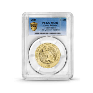 PCGS Certified 2025 Tudor Beast Queen's Panther 1oz Gold Coin MS68