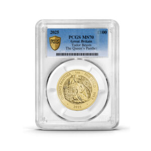 PCGS Certified 2025 Tudor Beast Queen's Panther 1oz Gold Coin MS70