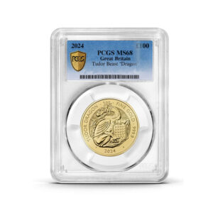 PCGS Certified 2024 Tudor Beast Tudor Dragon 1oz Gold Coin MS68